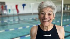 Woman, 95, breaks five more swimming world records