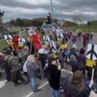 Seven arrested at RAF base demo accused of supporting Palestine Action