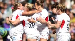 England score 12 tries in huge win over Scotland