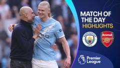 Man City beat Arsenal to close gap in title race