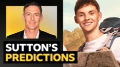 Sutton's predictions v Race Across the World podcast host Alfie Watts