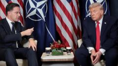 Trump criticises Nato as alliance chief describes meeting as 'very frank' 