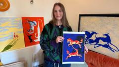 'I was in a slump - now my art is in Billie Eilish's house'