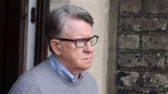 Mandelson faces £300 fine for urinating in street