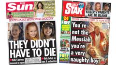 The Papers: 'They didn't have to die' and 'You're not the Messiah'